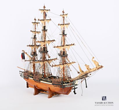 Model of the Astrolabe made of wood, string,...