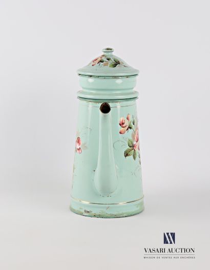 Coffee pot and its truncated cone-shaped...