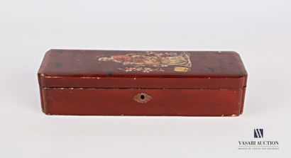 Rectangular glove box made of boiled lacquered...