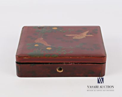 Rectangular box made of boiled lacquered...