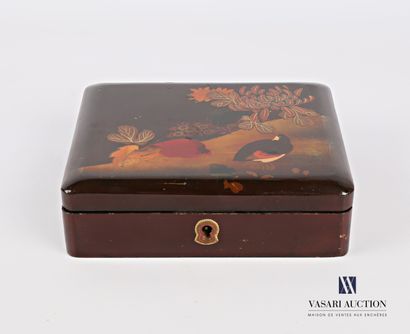 Rectangular box made of boiled lacquered...