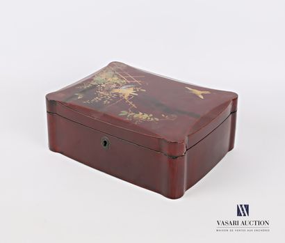 Rectangular box made of boiled lacquered...
