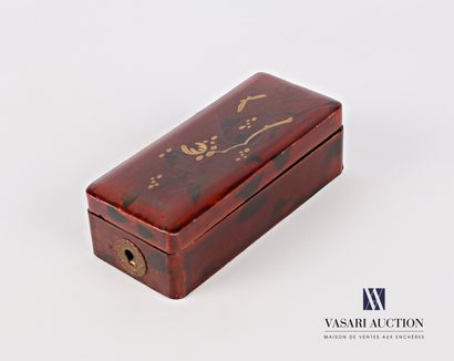 Rectangular box in boiled lacquered cardboard...