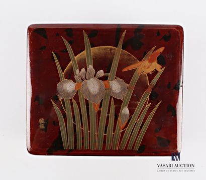 Rectangular box made of boiled lacquered...