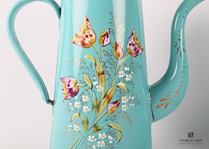 Set of four coffee makers with their truncated...
