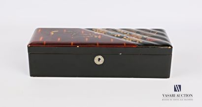 Rectangular glove box made of boiled lacquered...