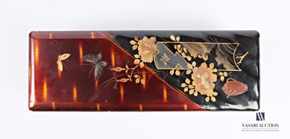 Rectangular glove box made of boiled lacquered...