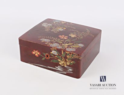 Rectangular box made of boiled lacquered...