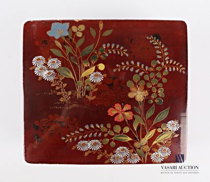 Rectangular box made of boiled lacquered...