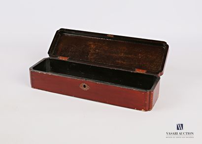 Rectangular glove box made of boiled lacquered...