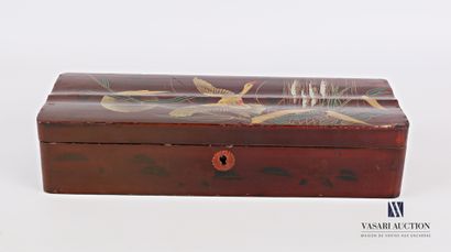 Rectangular glove box made of boiled lacquered...