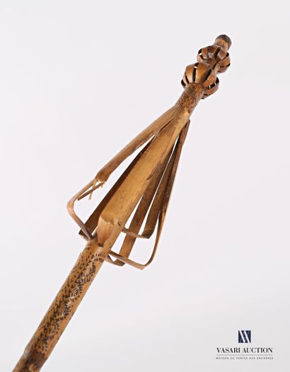 Landaise cattail with bamboo cage, the shaft...