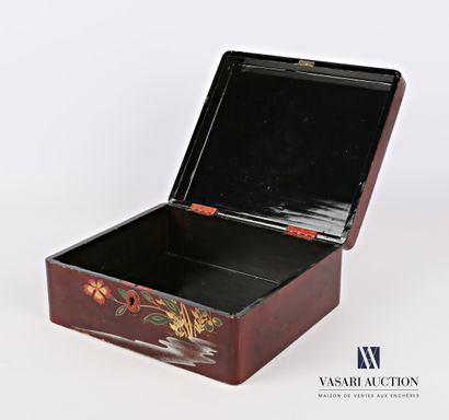 Rectangular box made of boiled lacquered...