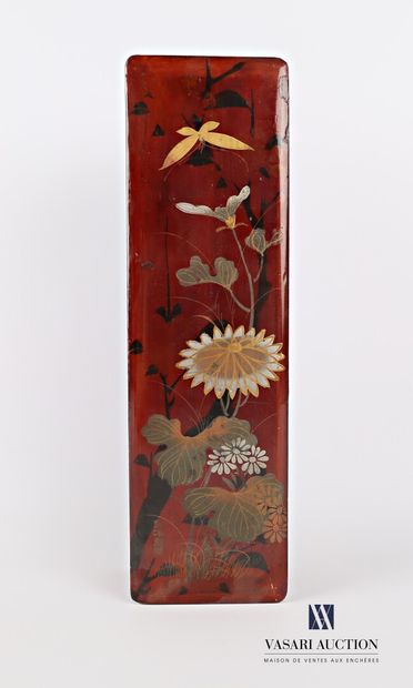 Rectangular glove box made of boiled lacquered...