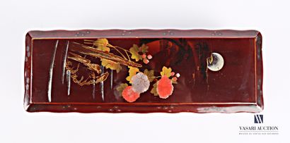 Rectangular glove box with slightly moving...