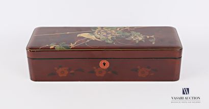 Rectangular glove box made of boiled lacquered...