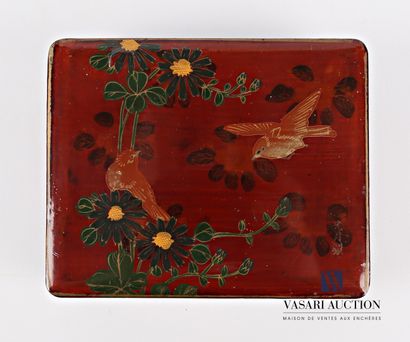 Rectangular box made of boiled lacquered...