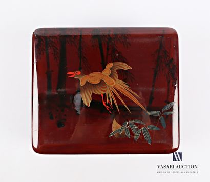 Rectangular box made of boiled lacquered...