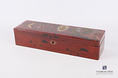 Rectangular glove box made of boiled lacquered...