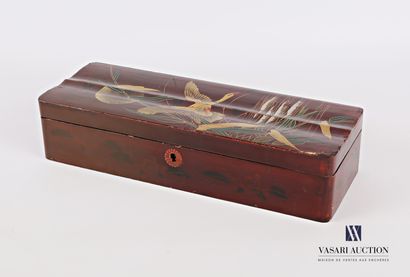 Rectangular glove box made of boiled lacquered...