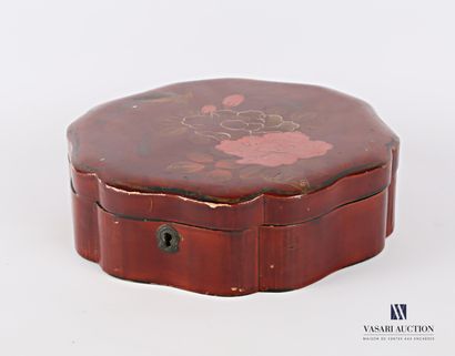 Lacquered boiled cardboard box with an animated...