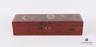Rectangular glove box made of boiled lacquered...