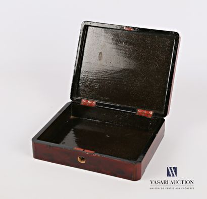 Rectangular box made of boiled lacquered...