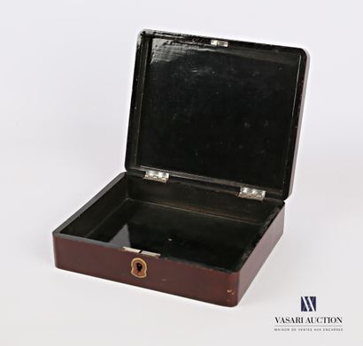 Rectangular box made of boiled lacquered...