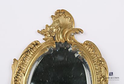 Face to hand in bronze, the mirror with a...