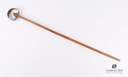 Wooden curly-headed cattail marked 