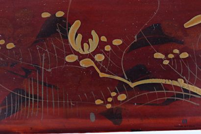 Rectangular box in boiled lacquered cardboard...