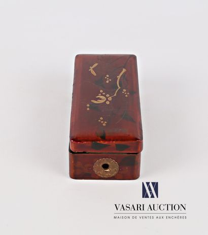 Rectangular box in boiled lacquered cardboard...