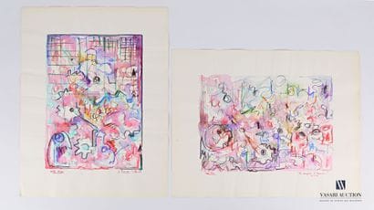 REJAS Pablo (XXème siècle)

Lot de deux dessins...