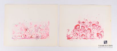 REJAS Pablo (XXème siècle)

Lot de deux dessins...