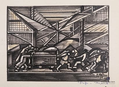 REJAS Pablo (XXème siècle)

Lot de deux dessins...
