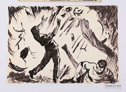 REJAS Pablo (XXème siècle)

Lot de deux dessins...