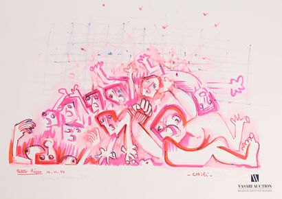 REJAS Pablo (XXème siècle)

Lot de deux dessins...