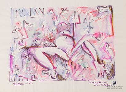 REJAS Pablo (XXème siècle)

Lot de deux dessins...