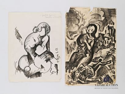 REJAS Pablo (XXème siècle)

Lot de deux dessins...