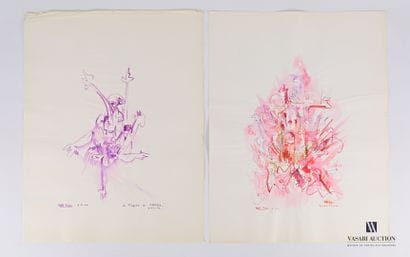 REJAS Pablo (XXème siècle)

Lot de deux dessins...