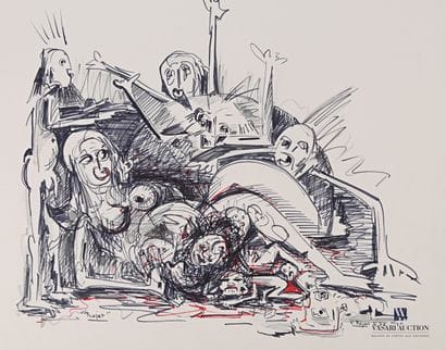 REJAS Pablo (XXème siècle)

Lot de deux dessins...