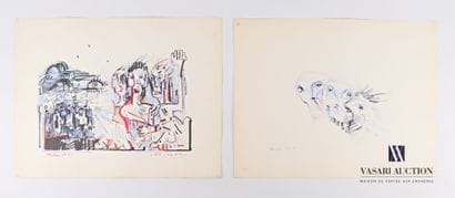 REJAS Pablo (XXème siècle)

Lot de deux dessins...