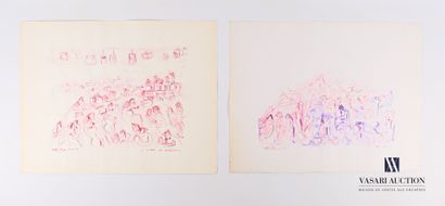 REJAS Pablo (XXème siècle)

Lot de deux dessins...