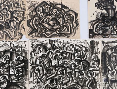REJAS Pablo (XXème siècle)

Lot de huit dessins...
