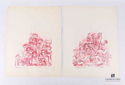 REJAS Pablo (XXème siècle)

Lot de deux dessins...