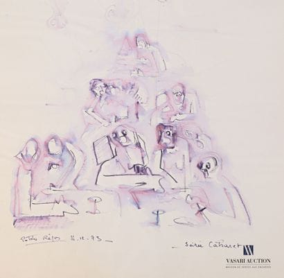 REJAS Pablo (XXème siècle)

Lot de deux dessins...