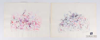 REJAS Pablo (XXème siècle)

Lot de deux dessins...