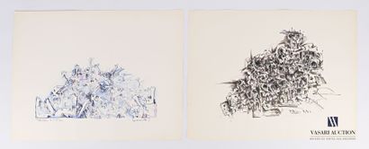 REJAS Pablo (XXème siècle)

Lot de deux dessins...