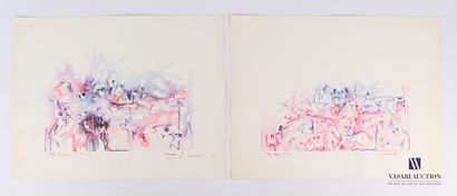 REJAS Pablo (XXème siècle)

Lot de deux dessins...