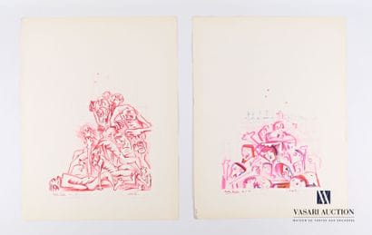 REJAS Pablo (XXème siècle)

Lot de deux dessins...